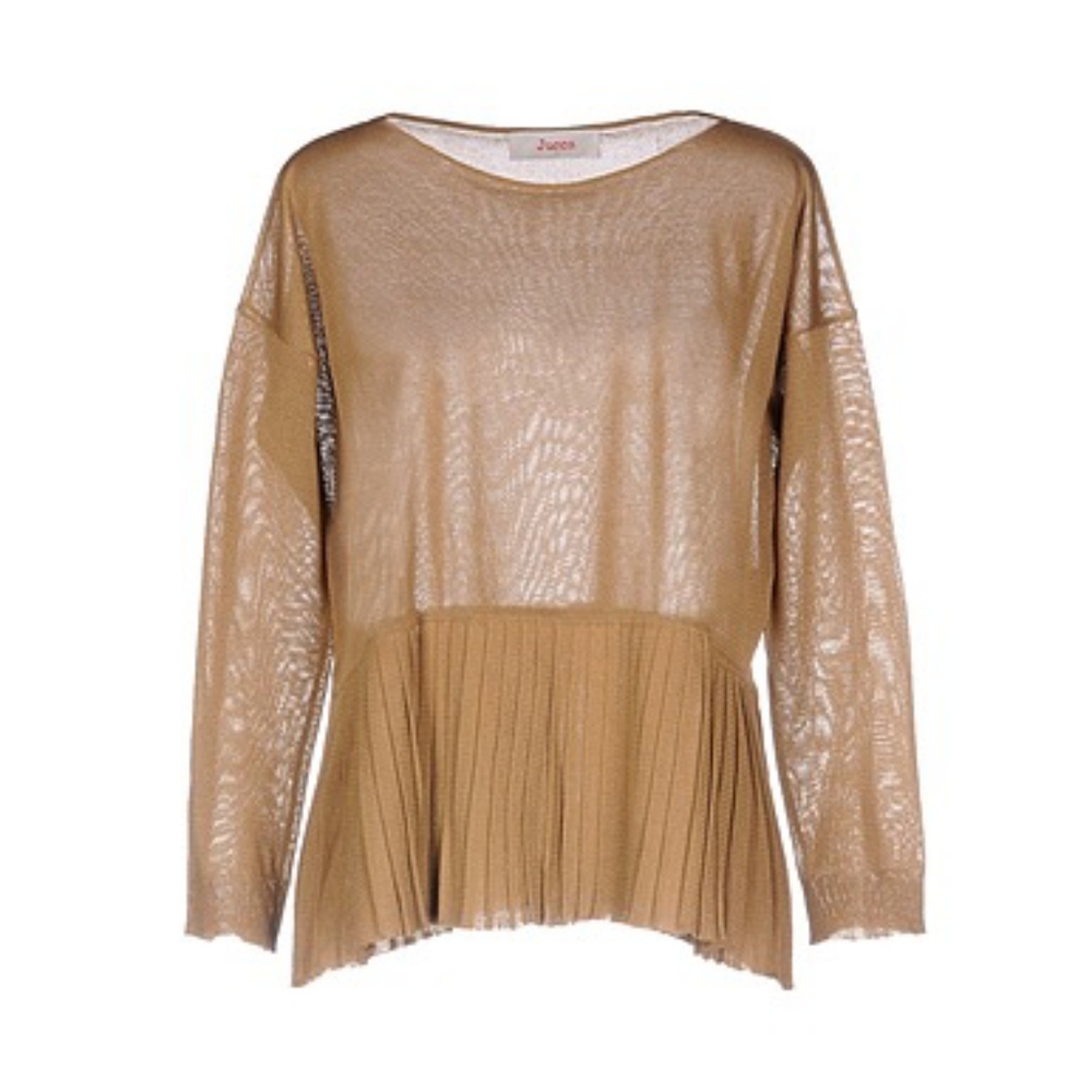Brown Pleated Blouse
